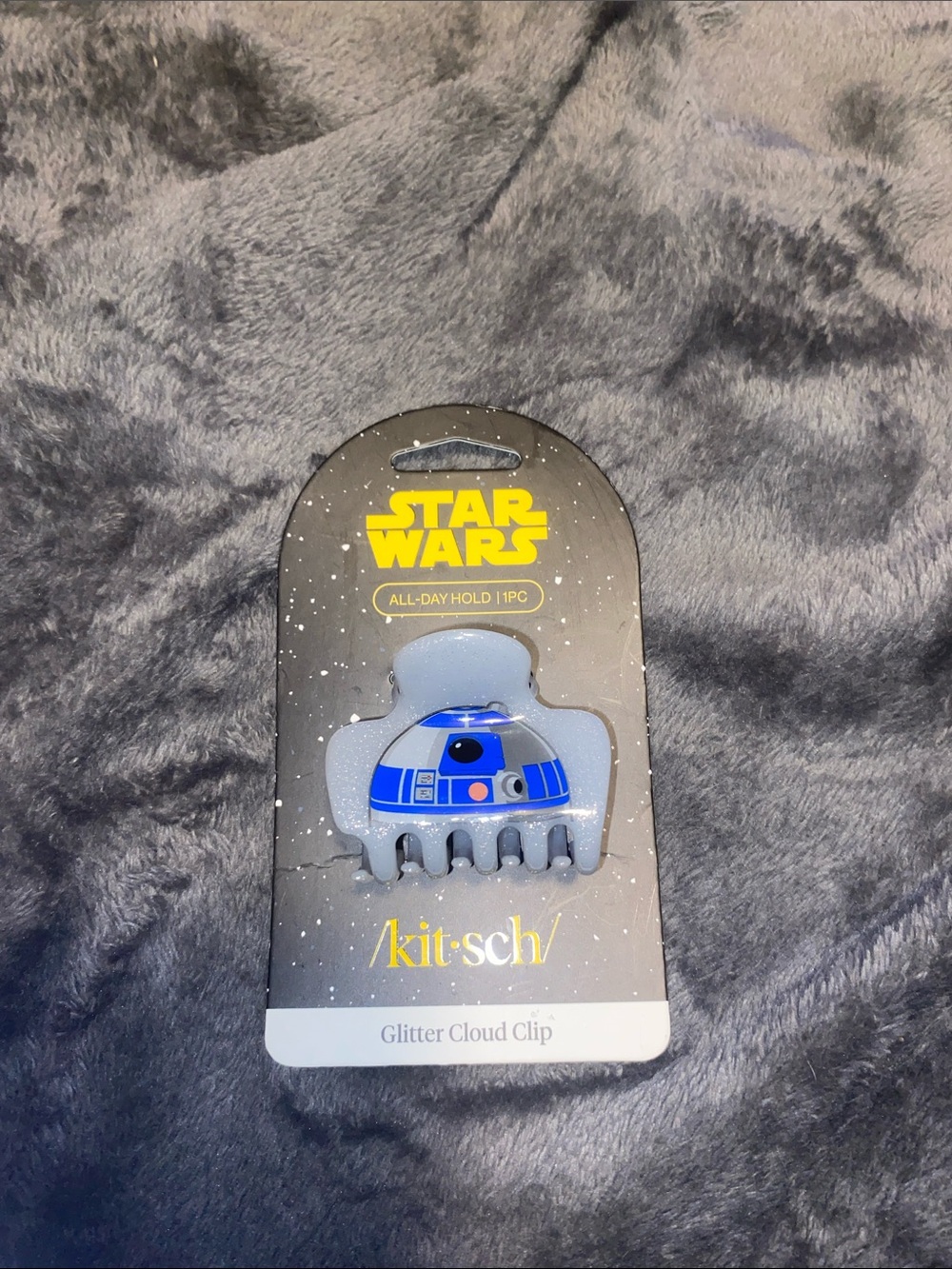 Kitsch R2-D2 Glitter Cloud Hair Clip - Blue & Silver